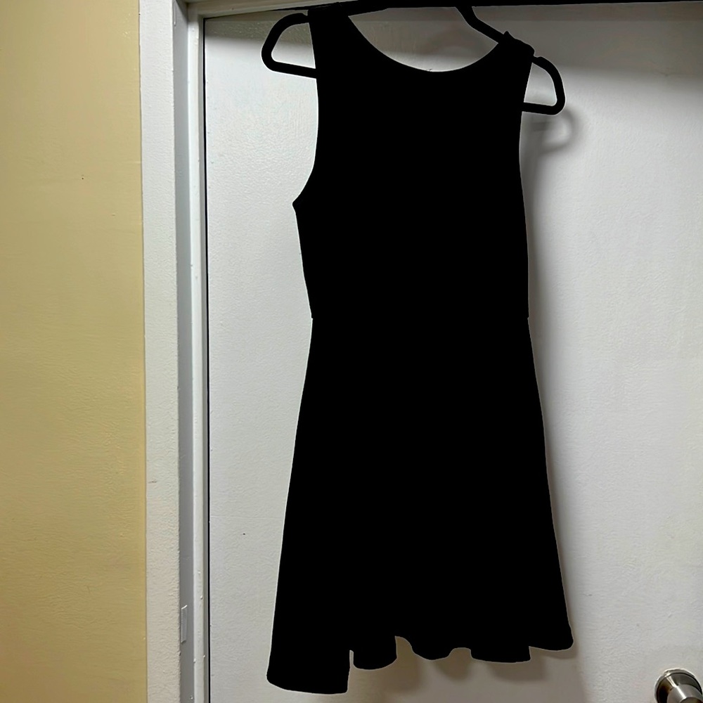 Black dress with open/bow back